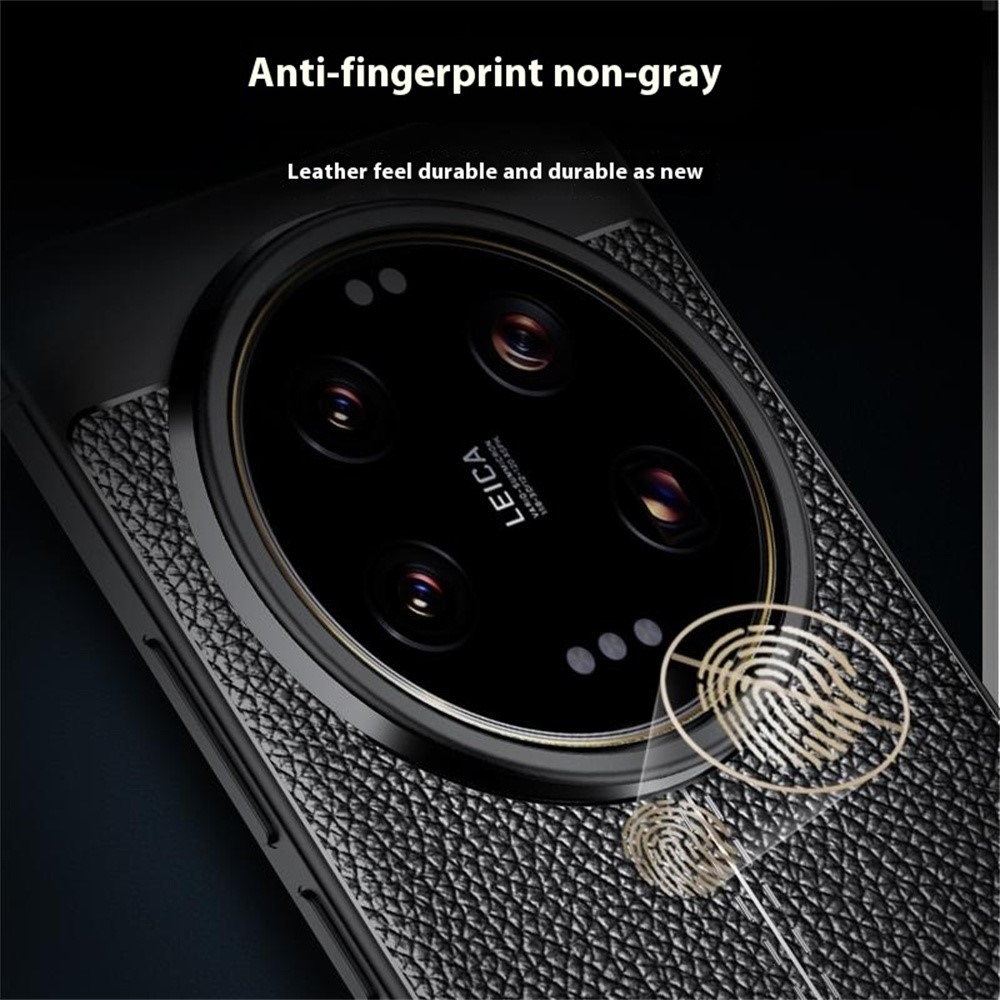 Litchi tartós zselés tok Xiaomi 15 Ultra - fekete