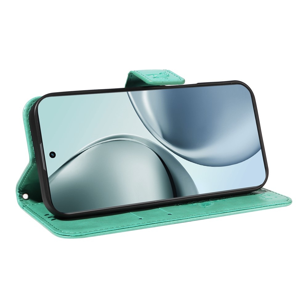 Fák könyvtáska a Realme 14 Pro+ 5G számára - teal színű