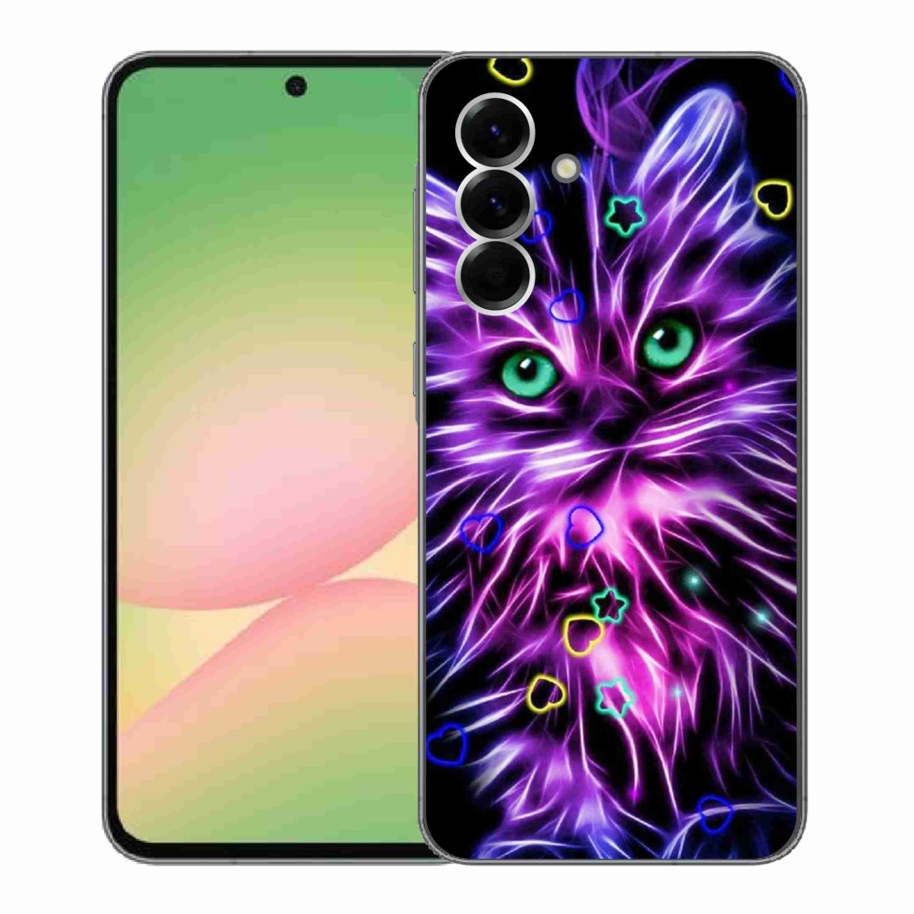 Gél borítás mmCase Samsung Galaxy A56 5G - absztrakt macska - Samsung Galaxy A56 5G - absztrakt macska