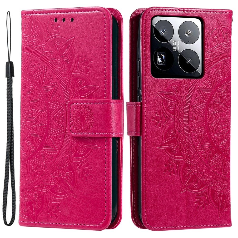 Mandala könyv tok a Xiaomi 15 Pro-hoz - rózsaszínű