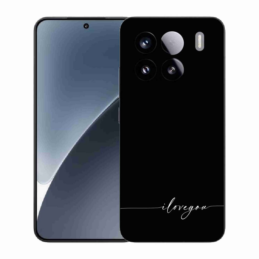 Gél borító mmCase a Xiaomi 15-hez - Szeretlek fekete háttérrel