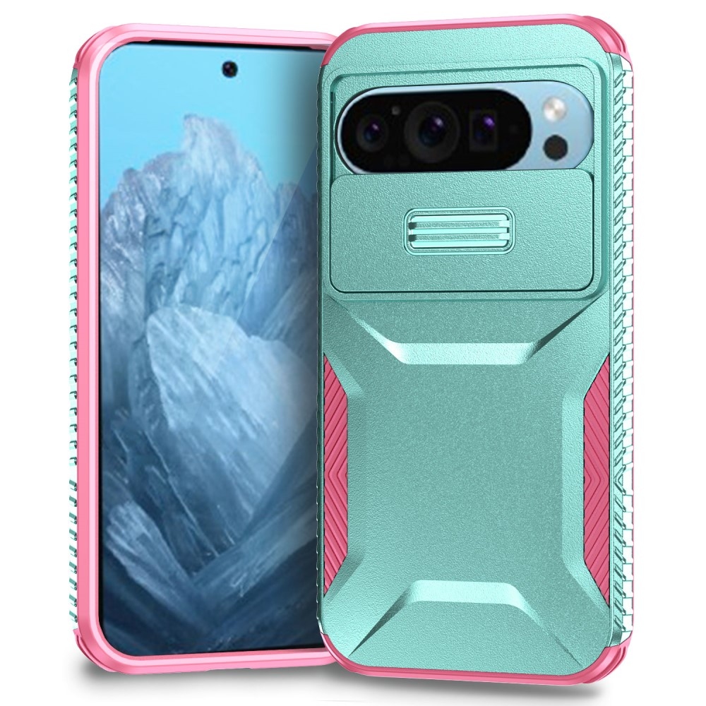 Fedél ellenálló borítás a Google Pixel 9/9 Pro készülékhez - teal/pink