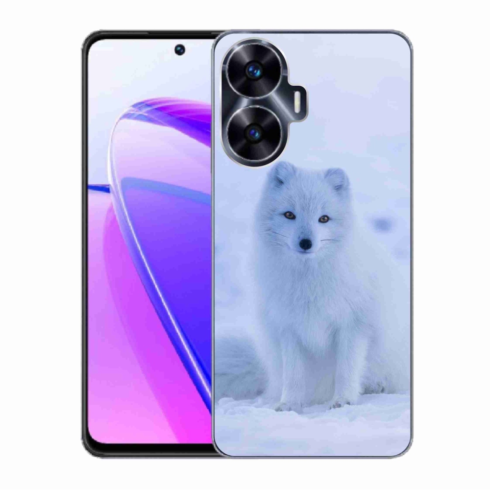 Zselés borítás mmCase a Realme C55 készülékhez - polár róka