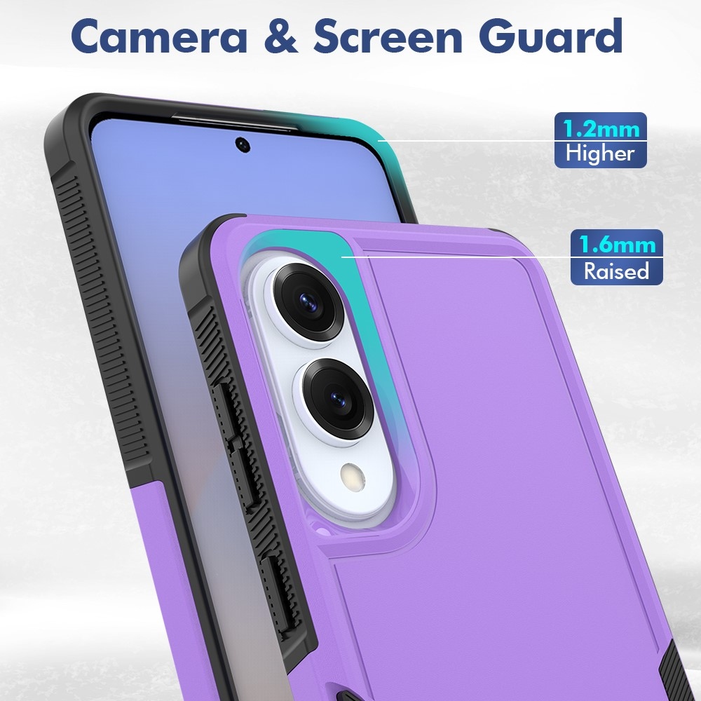 Ütésálló, tartós borítás Samsung Galaxy S25 Edge készülékhez - lila