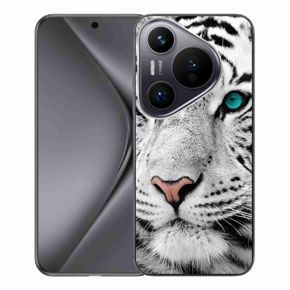 Gél borítás mmCase a Huawei Pura 70 Pro készülékhez - fehér tigris