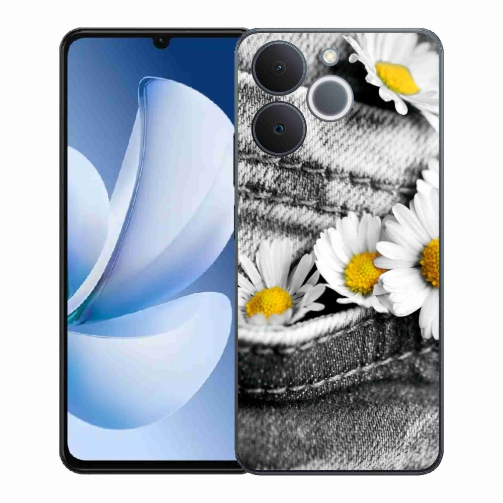 Zselés borítás mmCase a Realme Note 70T készülékhez - margaréták