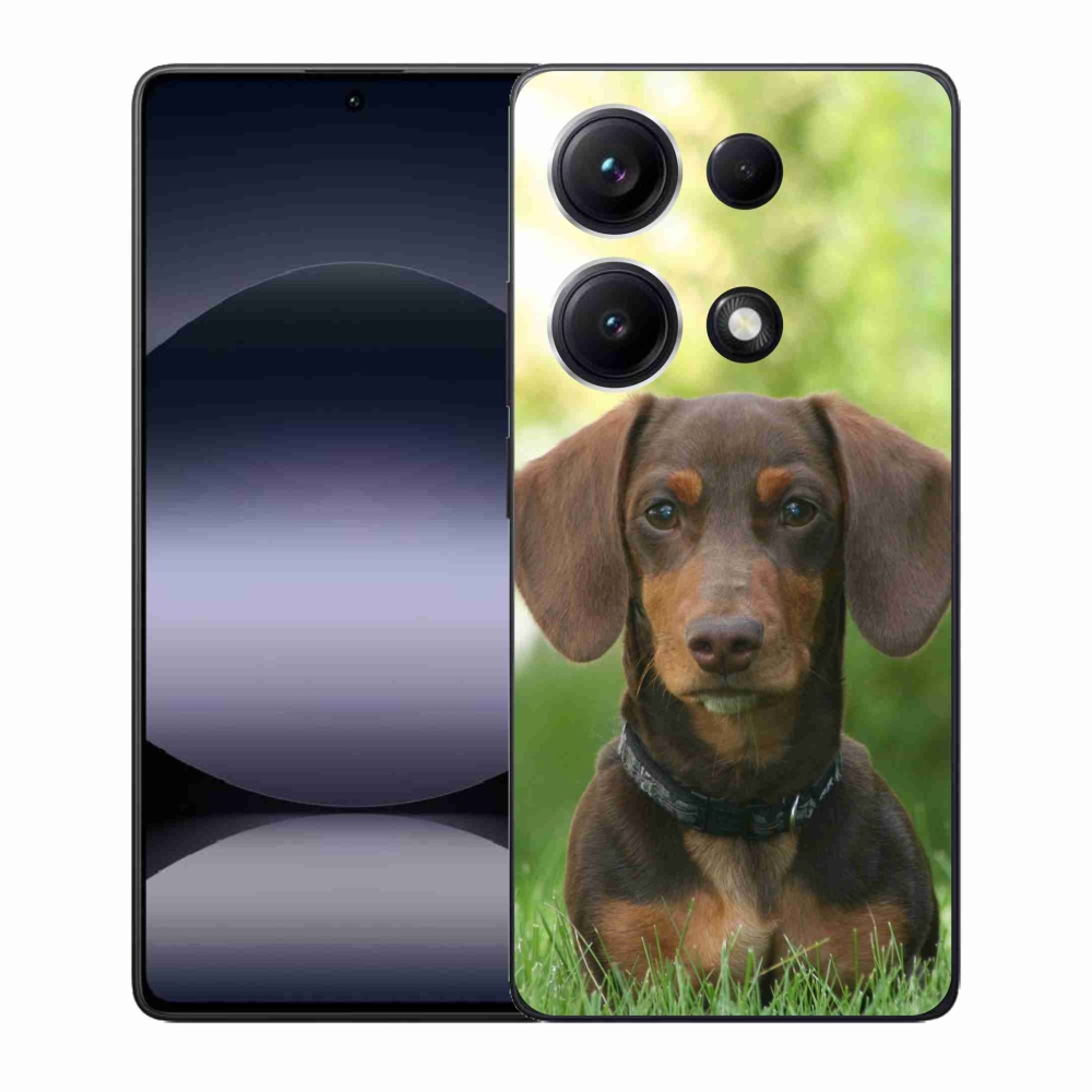 Gél borító mmCase a Xiaomi Redmi Note 14S-hez - barna tacskó