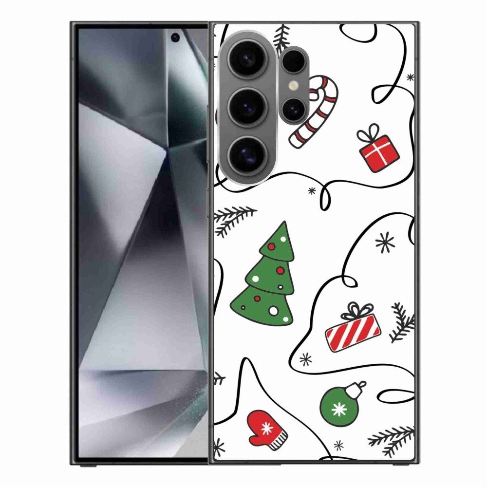 Gél borító mmCase Samsung Galaxy S24 Ultra készülékhez - karácsonyi motívumok