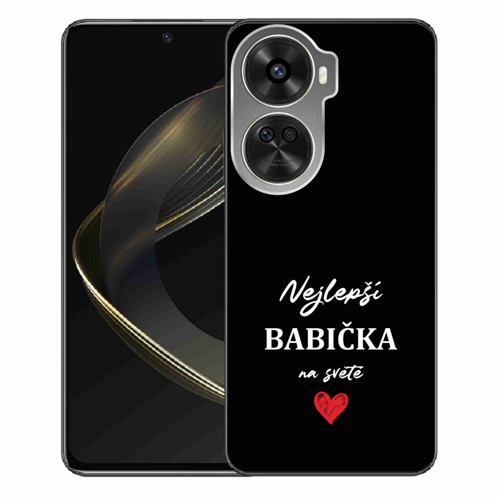 Gél borító mmCase a Huawei Nova 12 SE-n - a legjobb nagymama 1 fekete háttérrel