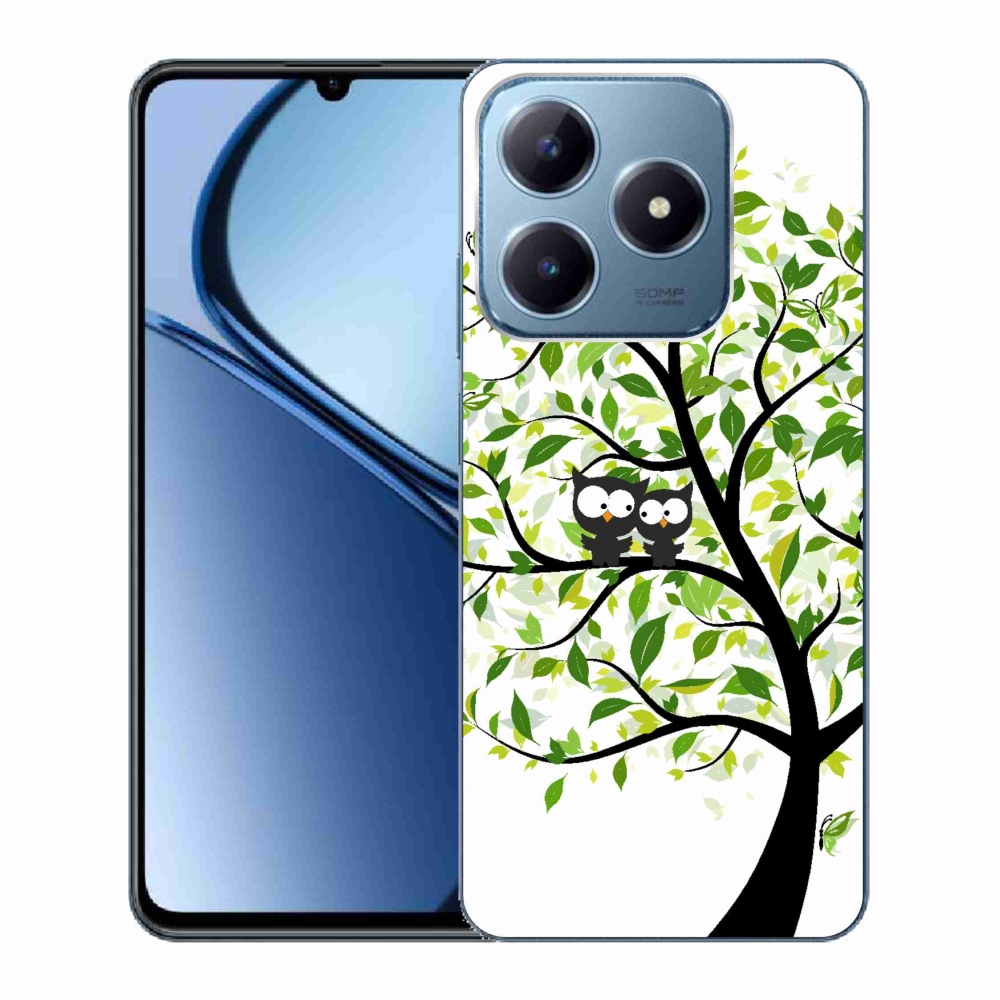 Gél borító mmCase a Realme C63 készülékhez - baglyok a fán