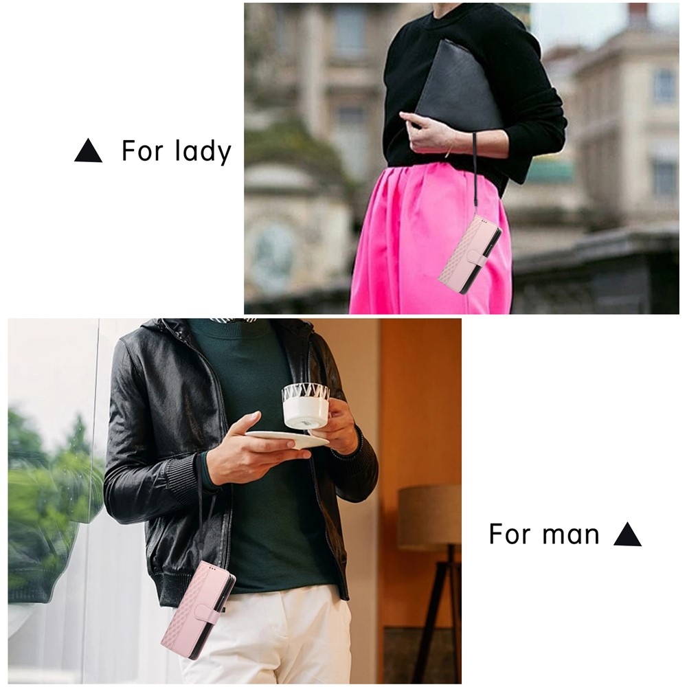 Gridy könyvtáska Samsung Galaxy Z Fold7 5G - rózsaarany színű