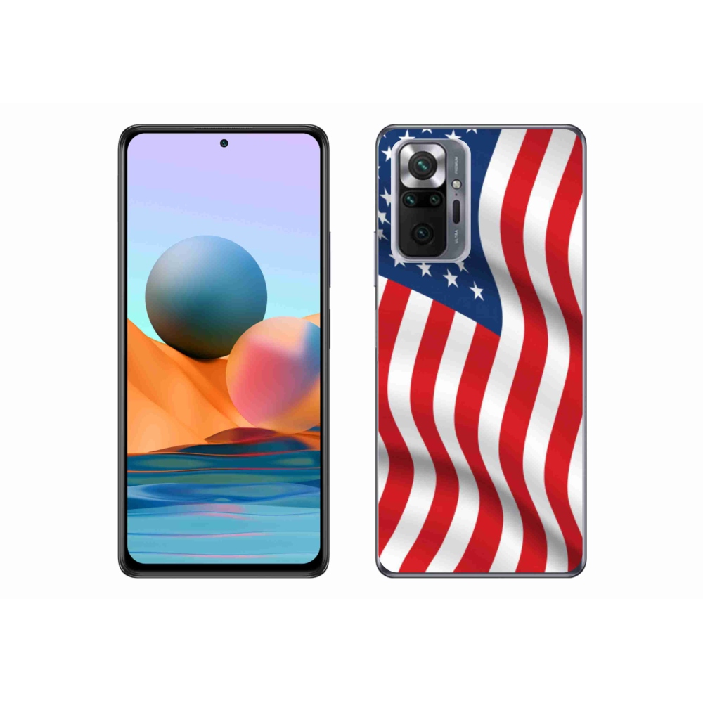 Gél borítás mmCase a Xiaomi Redmi Note 10 Pro számára - amerikai zászló