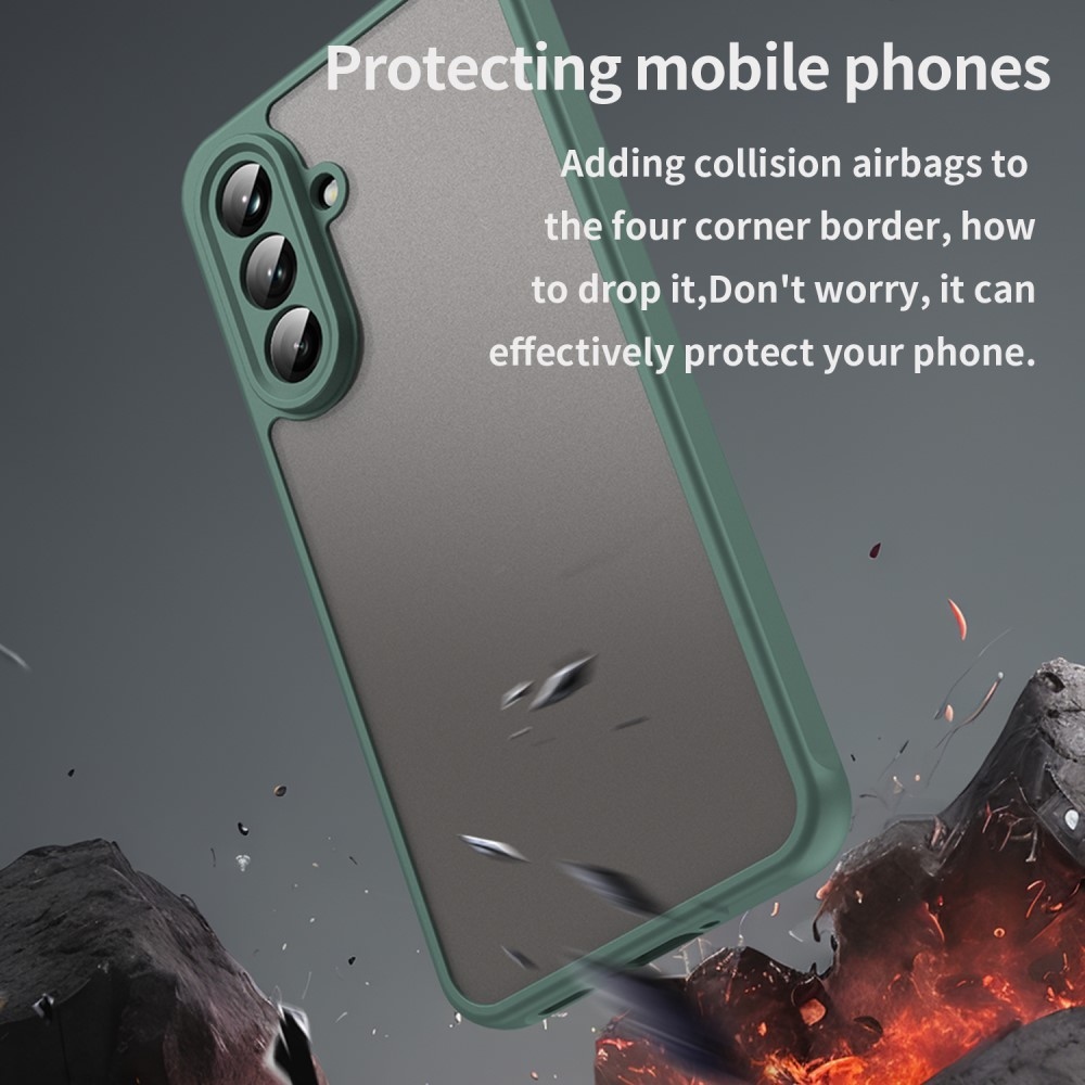 Zselés tok kemény hátlappal Samsung Galaxy A36 5G - zöld