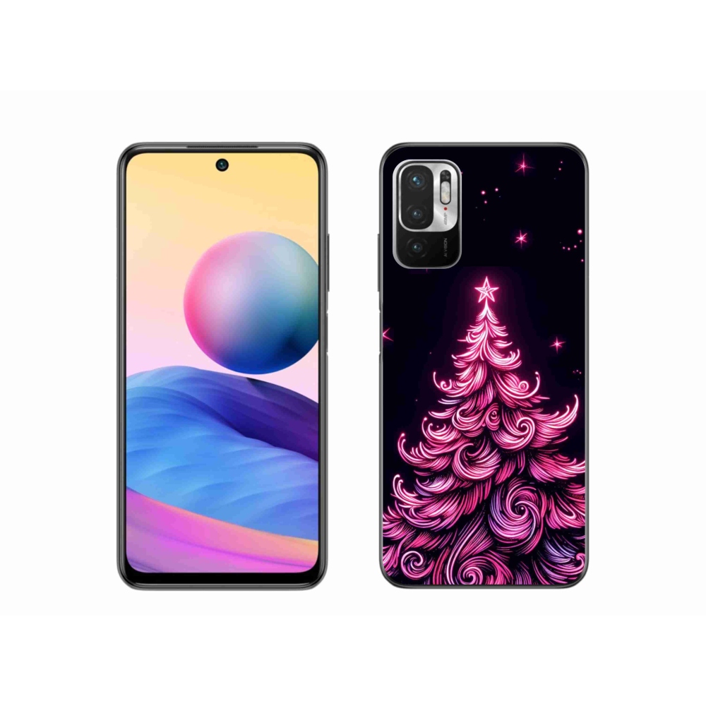 Gél borítás mmCase a Xiaomi Poco M3 Pro/5G számára - neon karácsonyfa 2