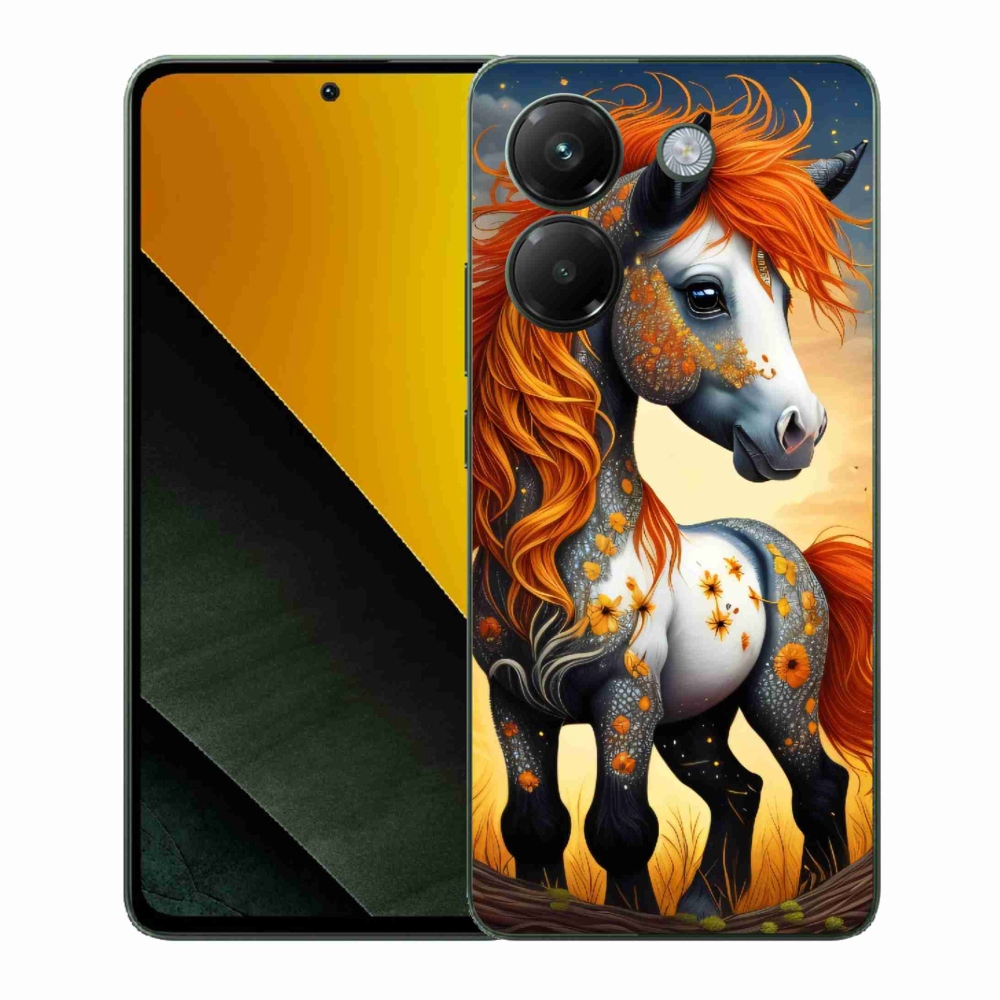 Gél borítás mmCase a Xiaomi Poco M7 Pro 5G számára - színes póni