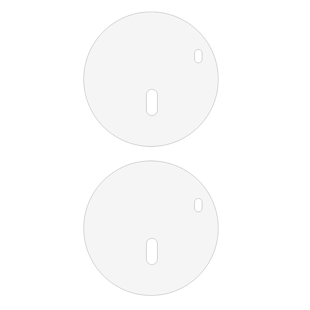 2.5D kamera lencse üveg a Honor Magic V5-hez - fekete 2db