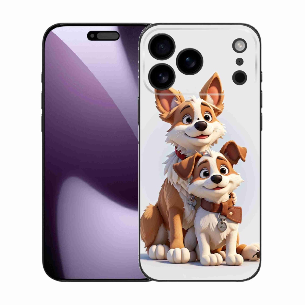 Zselés borítás mmCase iPhone 17 Pro Max készülékhez - kutyák rajzolása