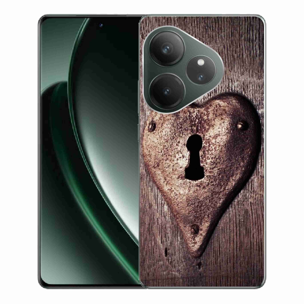 Zselés borítás mmCase a Realme GT 6 5G/GT 6T 5G számára - szív alakú zárral