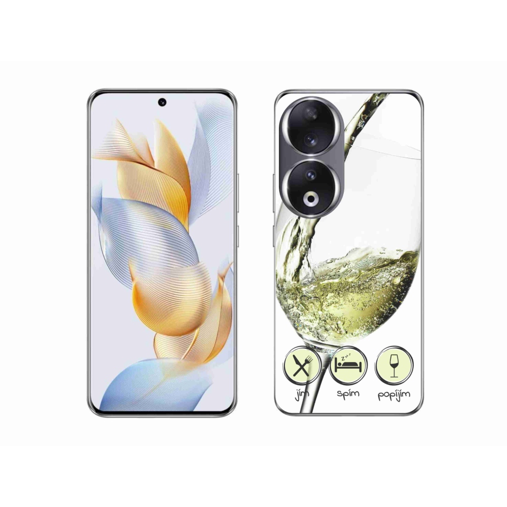 Gél tok mmCase a Honor 90-hez - borospohár fehér