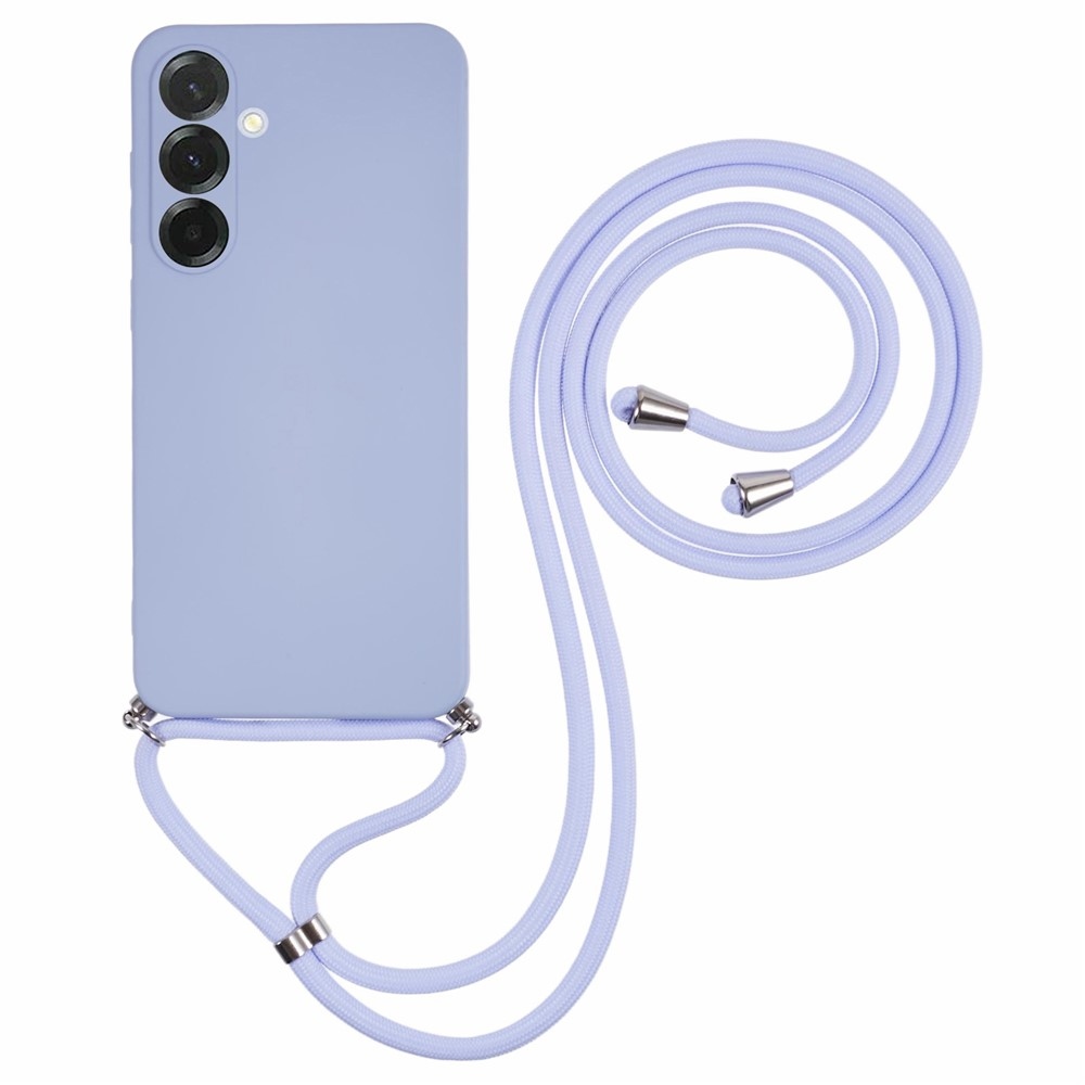 Bélelt zselés tok húzózsinórral Samsung Galaxy A17 4G/5G - világos lila