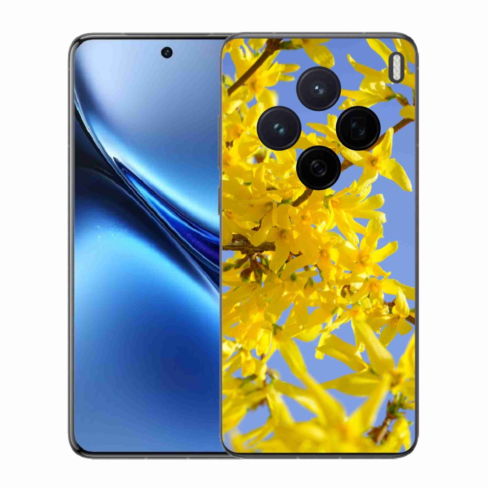 Zselés borító mmCase Vivo X200 5G - sárga virágokhoz