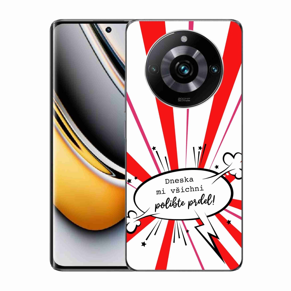 Gél borító mmCase a Realme 11 Pro/11 Pro+ készülékhez - vicces szöveg 15 fehér háttérrel