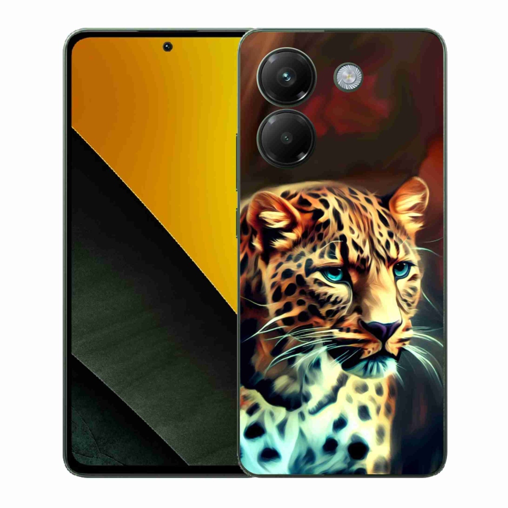 Gél borítás mmCase a Xiaomi Poco M7 Pro 5G-hez - leopárd