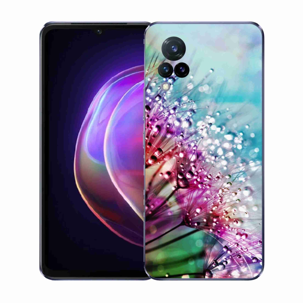 Gél borító mmCase a Vivo V21 4G/5G készülékhez - színes virágok