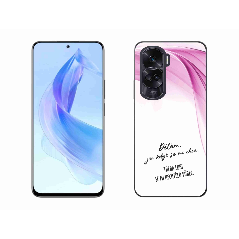 Zselés borító mmCase a Honor 90 Lite készülékhez - vicces szöveg 12 fehér háttérrel