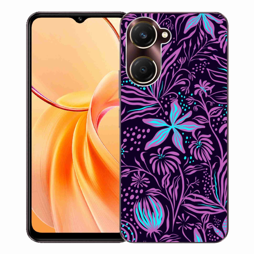 Zselés borítás mmCase a Vivo Y28s 5G készülékhez - virágok 2