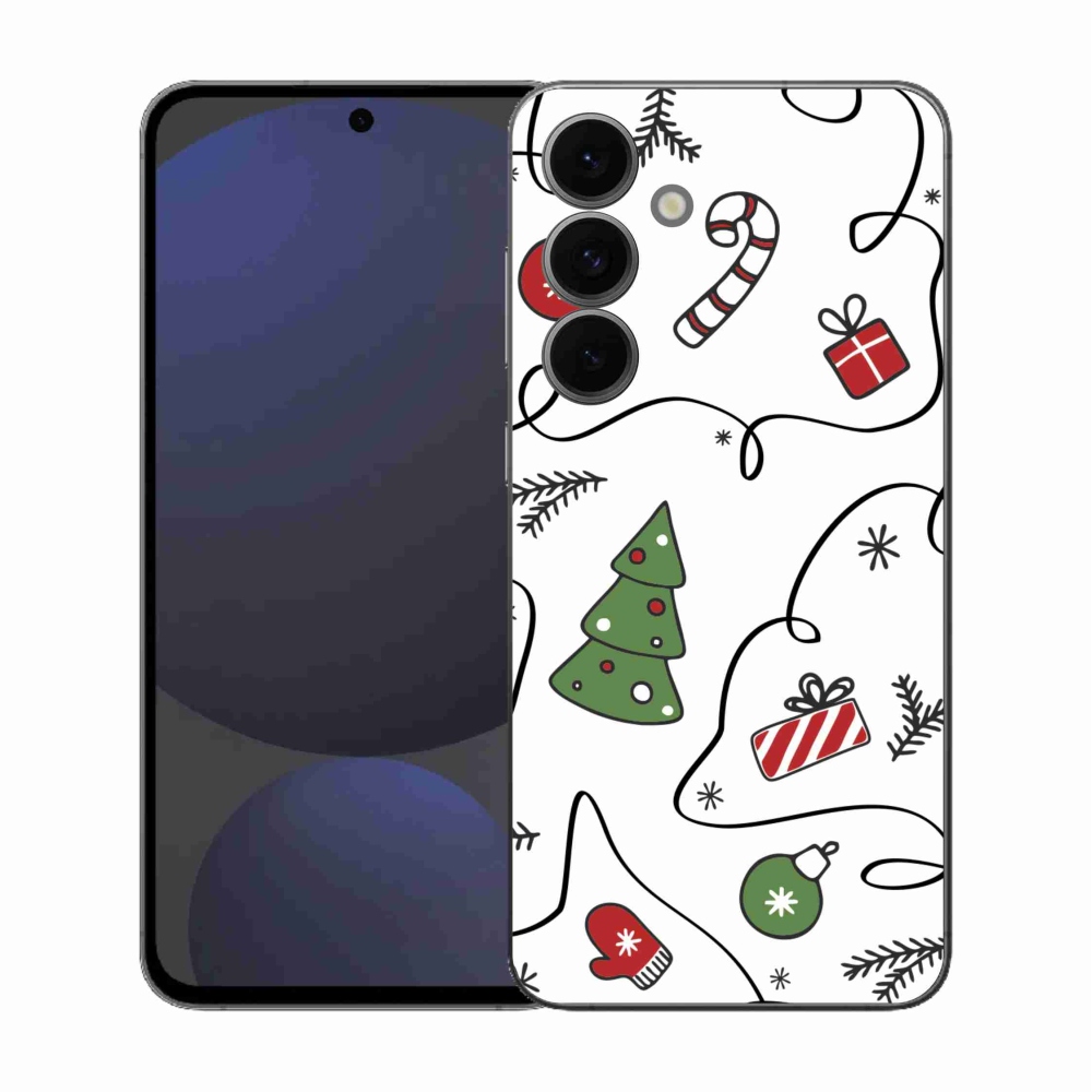 Gél borítás mmCase Samsung Galaxy S25 FE készülékhez - karácsonyi motívumok