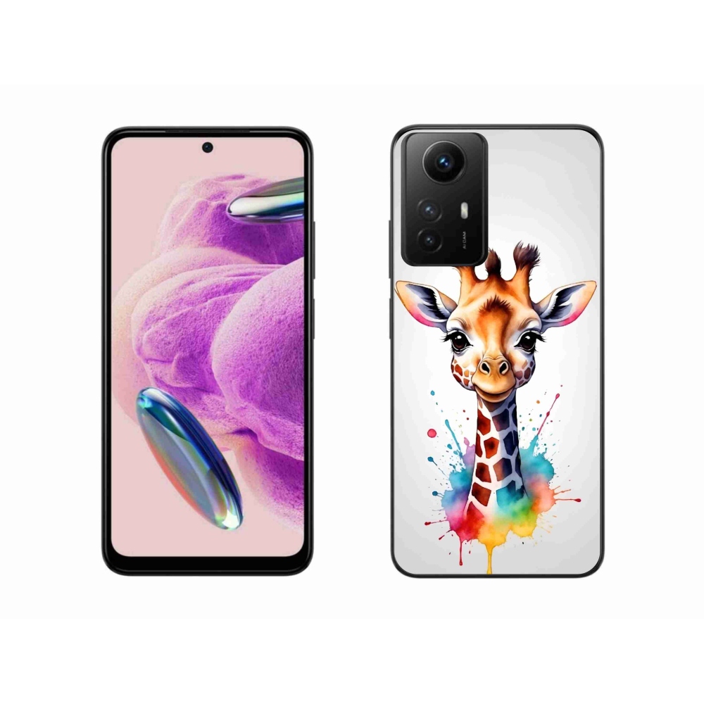 Gél borítás mmCase a Xiaomi Redmi Note 12S-hez - zsiráf 1