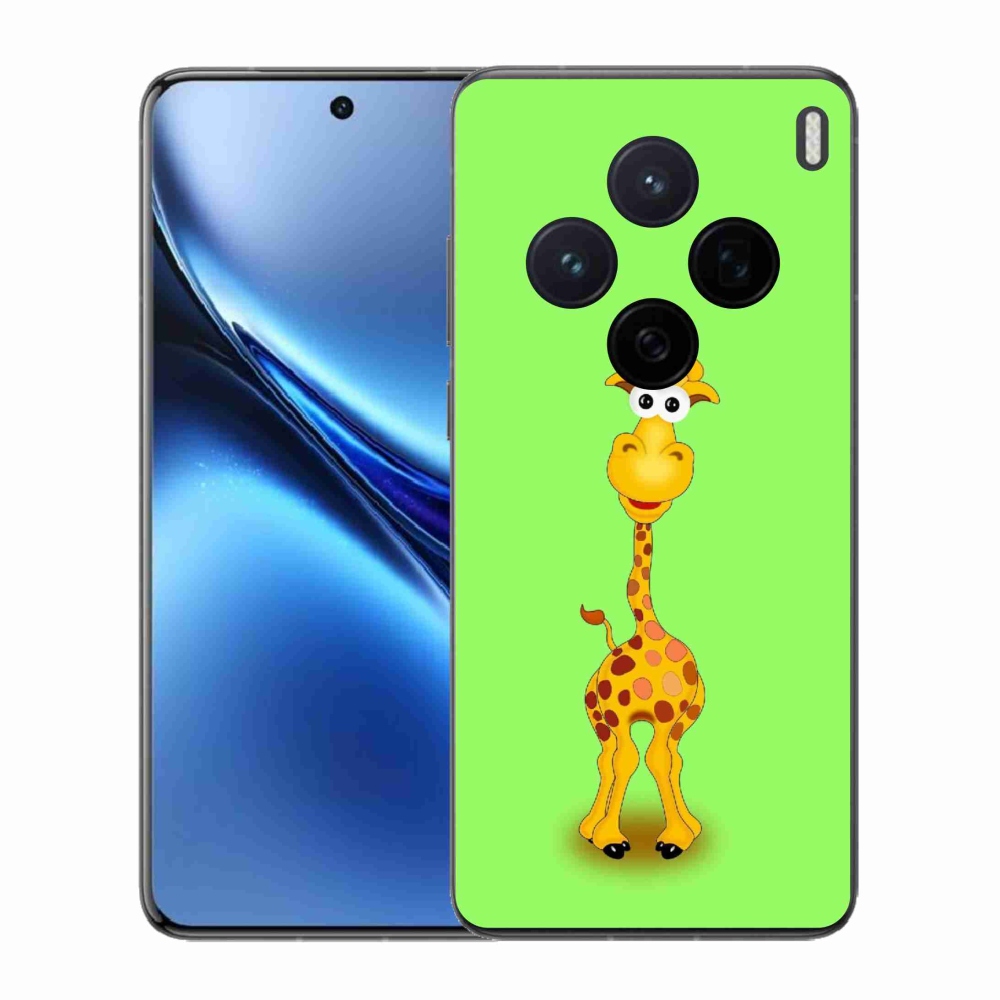 Zselés borítás mmCase a Vivo X200 5G készülékhez - rajzfilm zsiráf