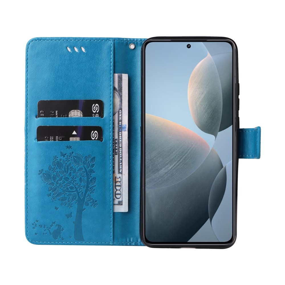 Fák könyve tok Xiaomi 14T - kék