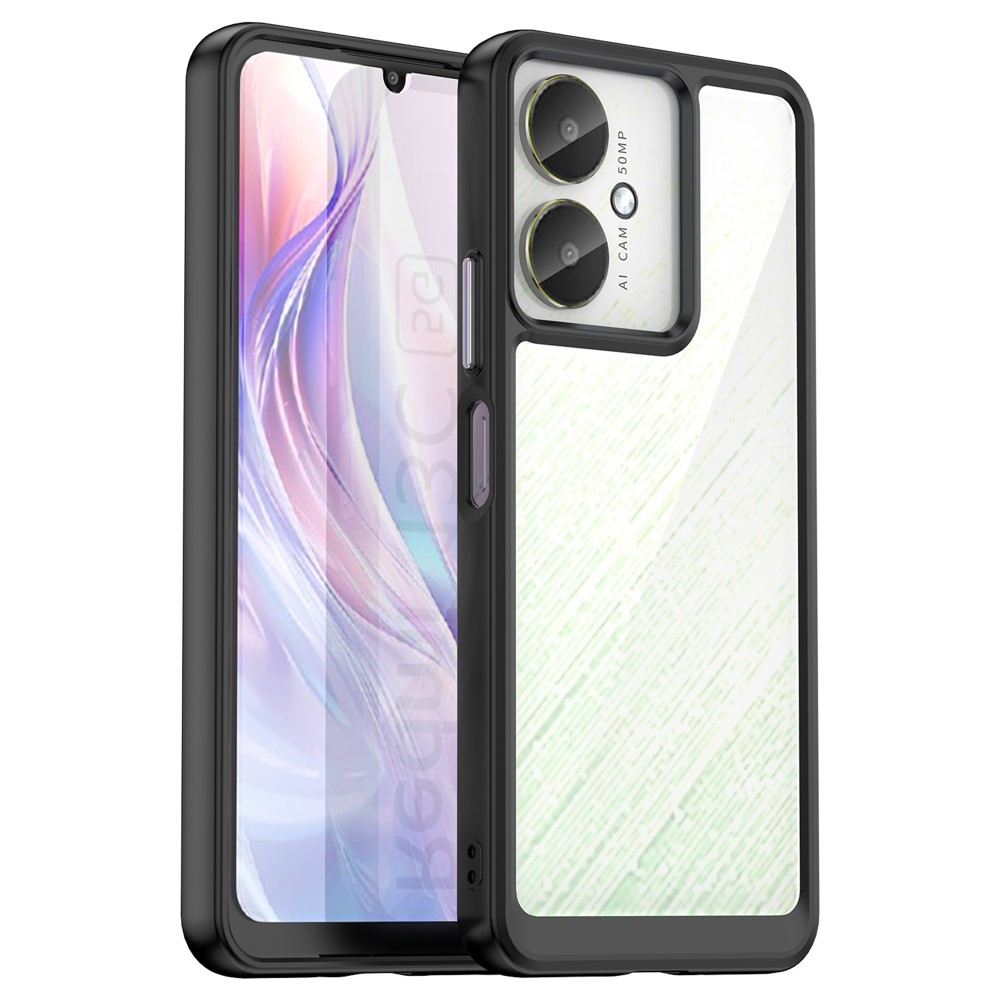 Gél tok rögzített hátlappal Xiaomi Redmi 13C 5G - fekete