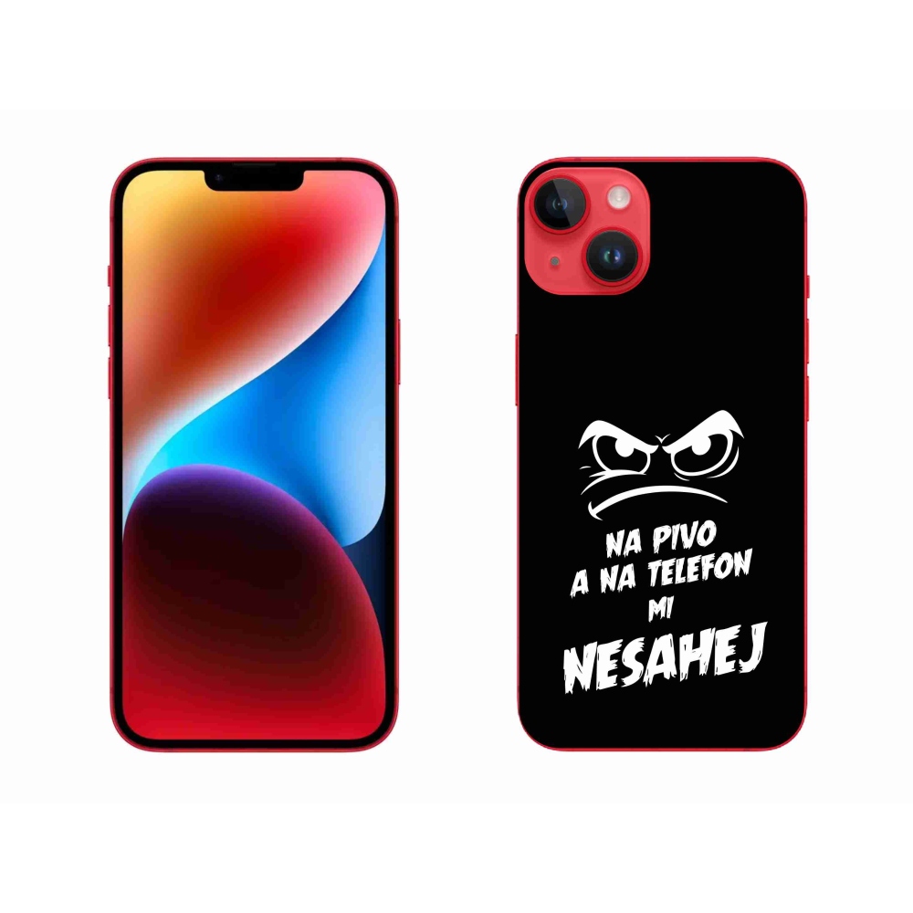 Gél borítás mmCase iPhone 14 Plus készülékhez - sör motívum 2 fekete háttér