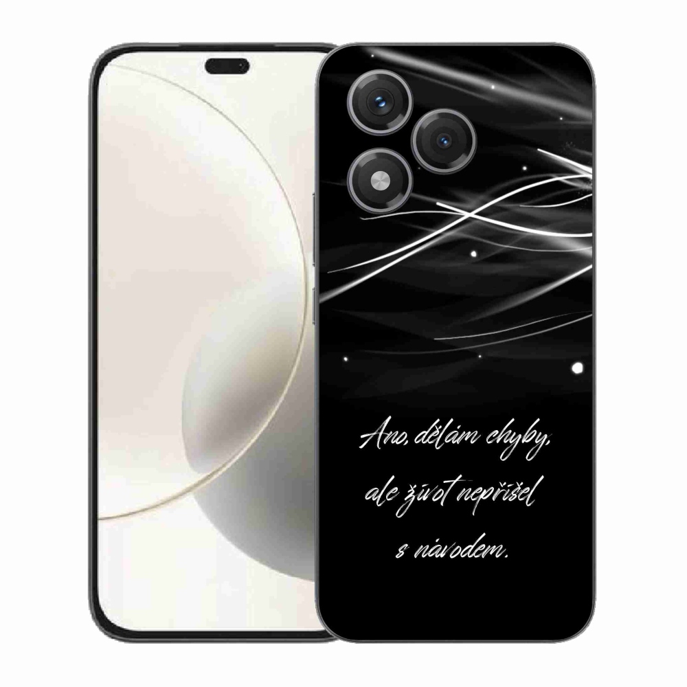 Zselés borítás mmCase a Honor 400 Lite készülékhez - idézőjelben fekete háttérrel