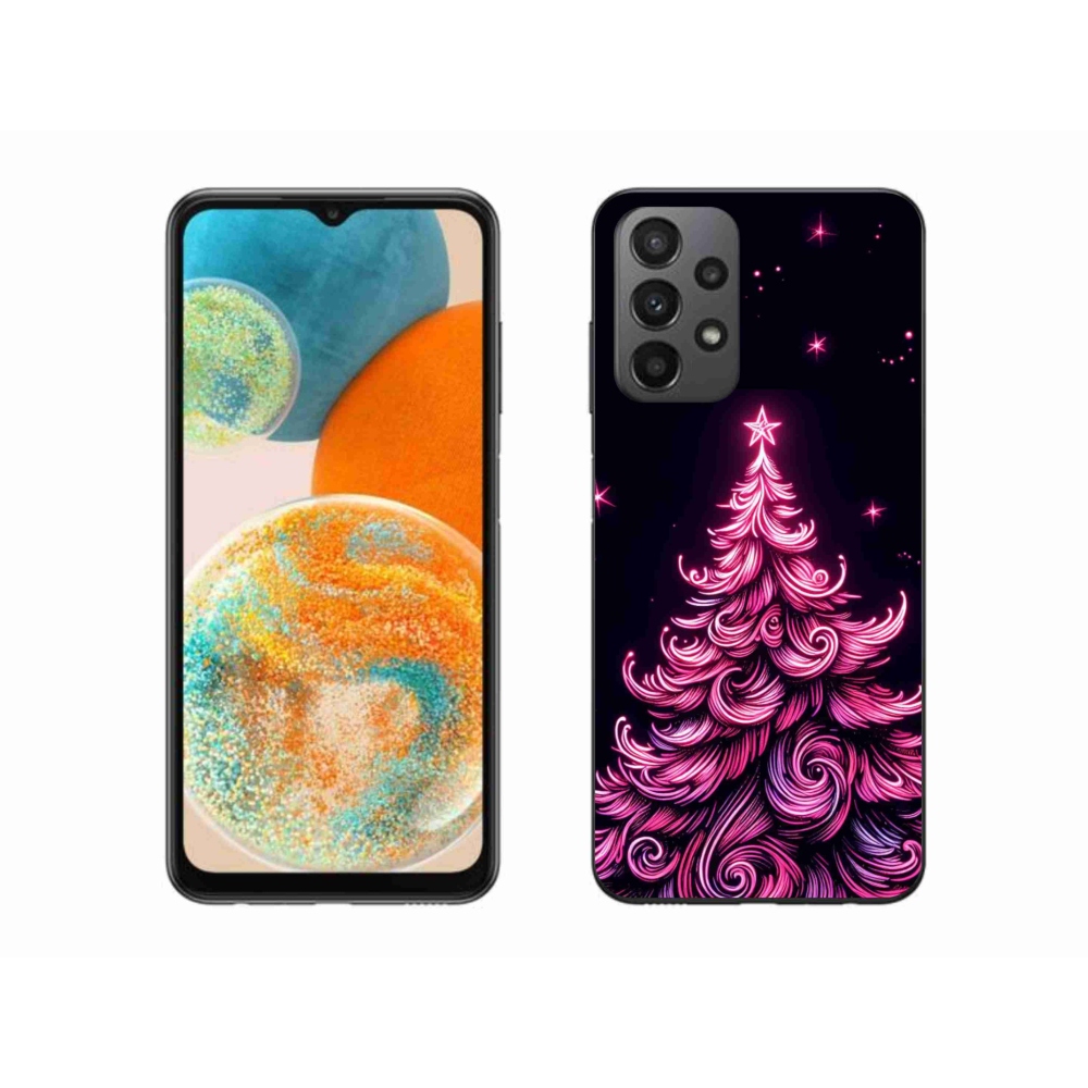 Gél borítás mmCase Samsung Galaxy A23 4G/5G - neon karácsonyfa 2
