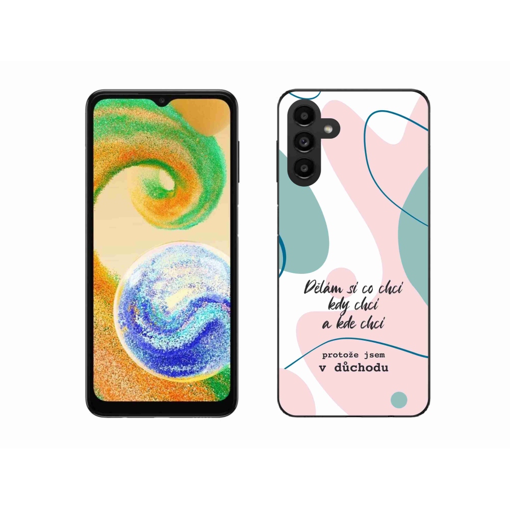 Gél borító mmCase Samsung Galaxy A04s (164.7x76.7x9.1mm) - vicces szöveg 10 fehér háttérrel