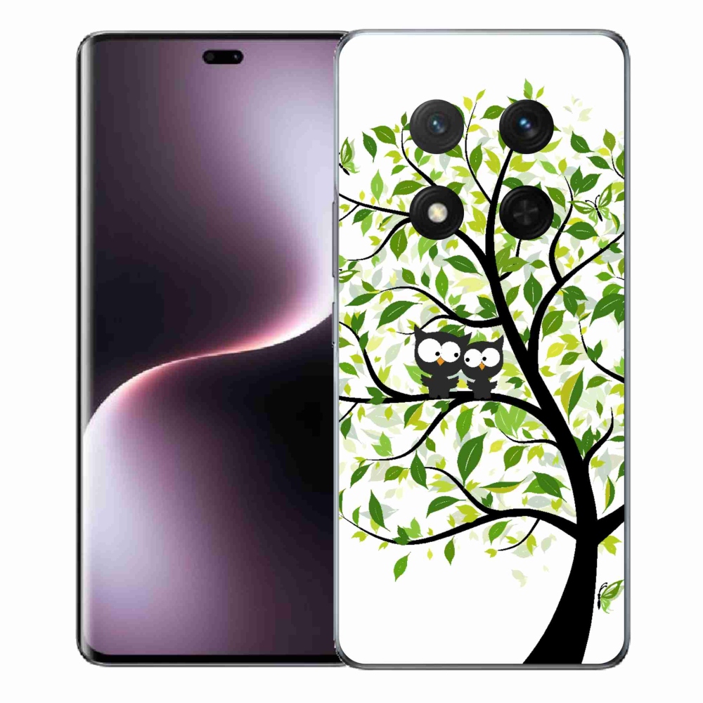 Gél borító mmCase a Honor Magic 7 Lite 5G számára - baglyok a fán