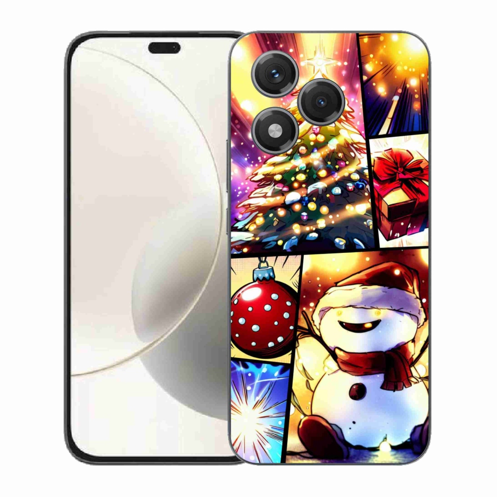 Zselés borító mmCase a Honor 400 Lite készülékhez - karácsonyi motívumok 1