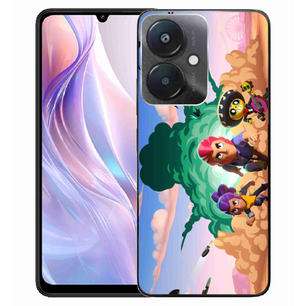 Gél borítás mmCase a Xiaomi Redmi 13C 5G-hez - verekedés csillagok