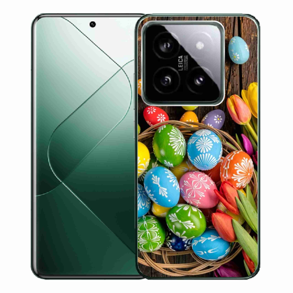 Gél borítás mmCase a Xiaomi 14 Pro számára - Húsvéti tojások