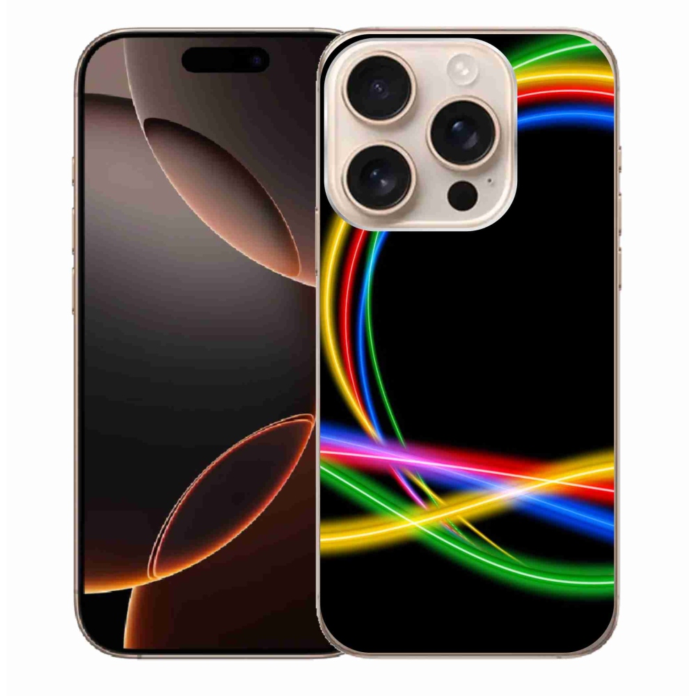 Gél tok mmCase iPhone 16 Pro Max készülékhez - neon körök