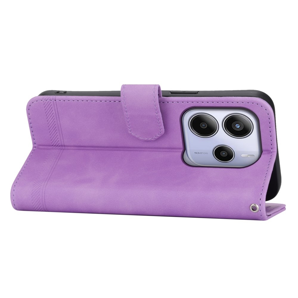 DIERFENG könyv tok a Xiaomi Redmi Note 14-hez - lila