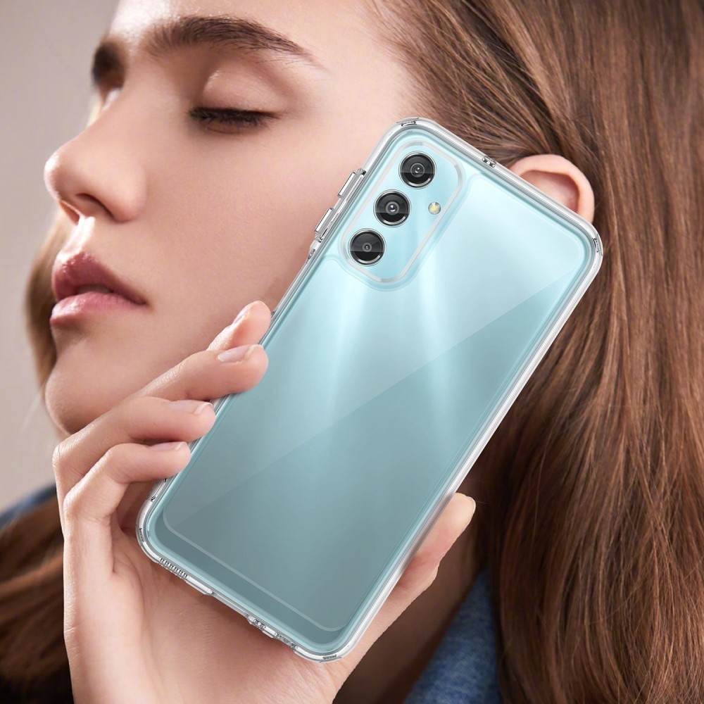 Gél tok kemény hátlappal a Samsung Galaxy A25 5G készülékre - átlátszó