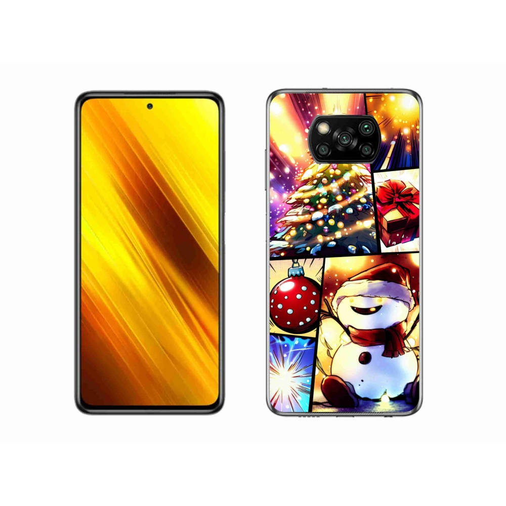 Gél borító mmCase a Xiaomi Poco X3 készülékhez - karácsonyi motívumok 1