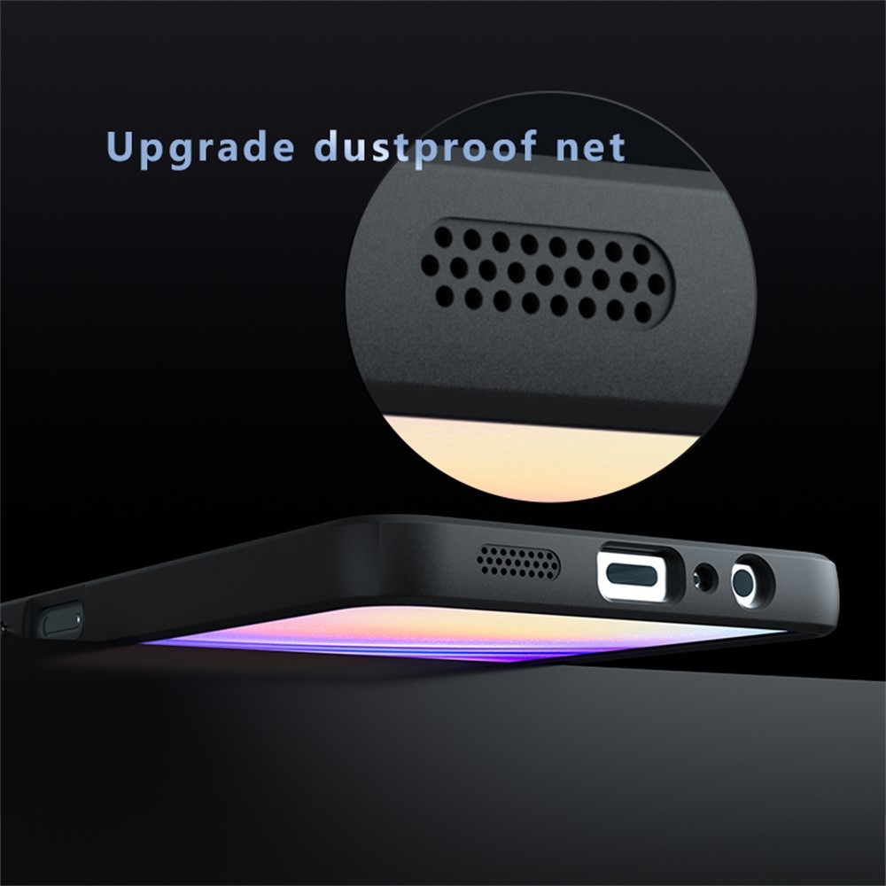 Matt zselés tok MagSafe tok a Samsung Galaxy A06 4G készülékre - fekete