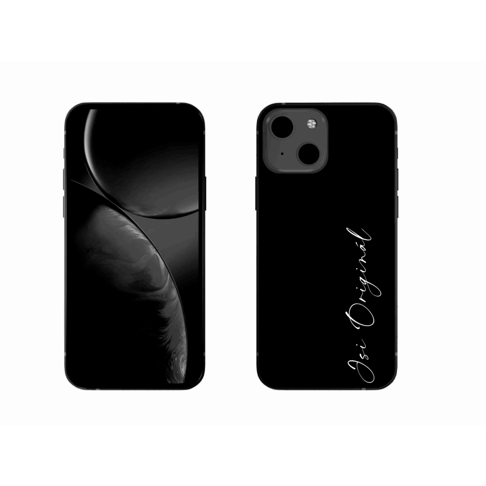 Gél borító mmCase iPhone 13 6.1 - te vagy az eredeti fekete háttérrel