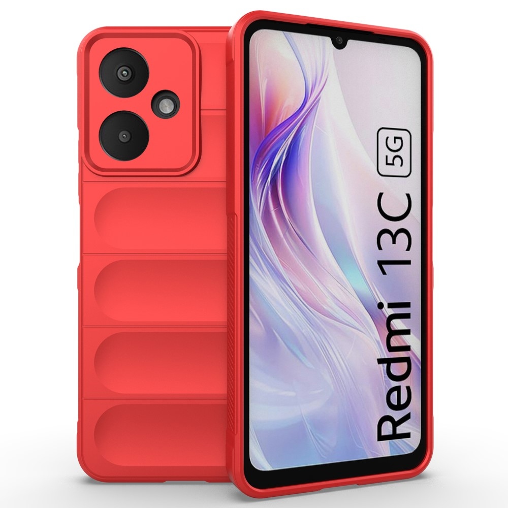 Rugg tartós zselés tok Xiaomi Redmi 13C 5G - piros